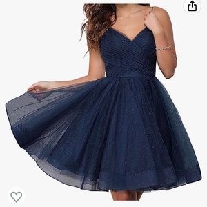 Gorgeous Navy Blue Prom Dress